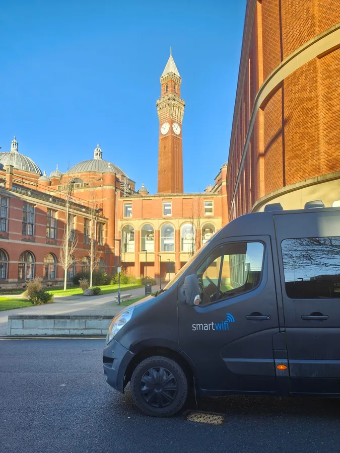 SmartWifi Internet Van at a venue